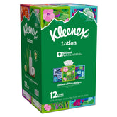 Kleenex Soothing Lotion Facial Tissue, 3-Ply, 85-count, 12-pack
