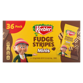 Keebler Fudge Stripes Minis Shortbread Cookies, 2 oz, 36-count
