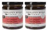 Terrapin Ridge Farms Hot Pepper Bacon Jam – Sweet & Spicy Spread with Real Bacon & Jalapeño – Gourmet Condiment for Cheese, Meats, and Appetizers – Two 10.5 oz Jar pack of 2