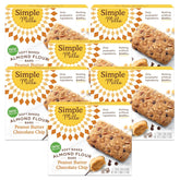 Almond Flour Snack Bars (Peanut Butter Chocolate) with Organic Coconut Oil, Chia Seeds, Sunflower Seeds, and Flax Seeds, 6oz, 6 Count