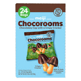 Meiji Chocorooms, Chocolatey Cap with a Crispy Cracker, 0.75 oz, 24-count