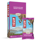 CLIF BARS - Energy Bars - Chocolate Chip Peanut Crunch - Made with Organic Oats - Plant Based Food - Vegetarian - Kosher (2.4 Ounce Protein Bars 12 Count)