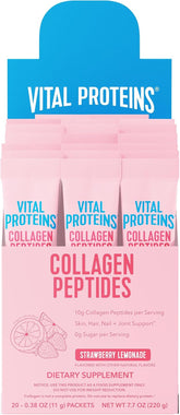 Vital Proteins Collagen Powder,Strawberry Lemonade Flavor, 20 Ct