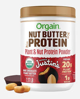 Orgain X Justin's 20g Protein Powder, Chocolate Peanut Butter, 1.17lb