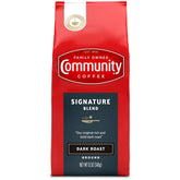 Community Coffee Premium Ground Coffee, Signature Blend, Dark Roast, 12 Ounce