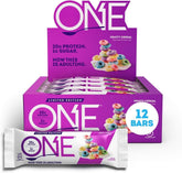 ONE Protein Bars Fruity Cereal Gluten Free with 20g Protein and 1g Sugar Pantry Staples 2.12 oz (12 Count)