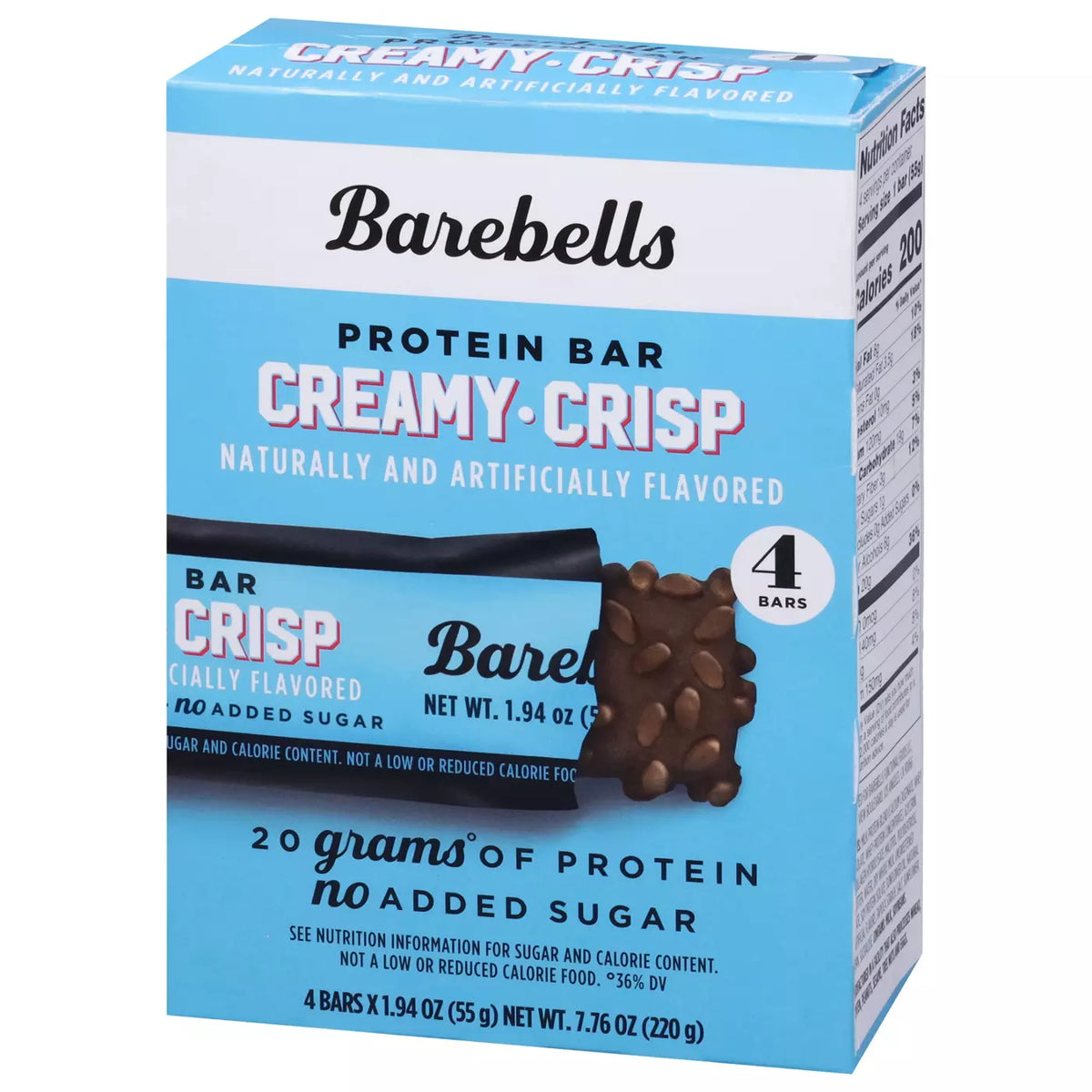 Barebells Creamy Crisp Protein Bar (Pack of 4) 1.94 oz • 4 x 1.94 oz
