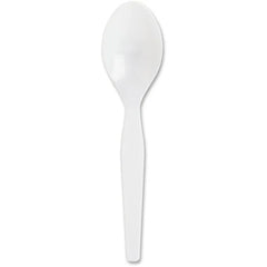 Genuine Joe Heavyweight Disposable Spoons 1 Piece(s) - Spoon - 1 x Spoon - Disposable - White - 1000 / Carton (GJO30402)