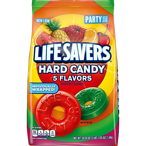 Life Savers Hard Candy Cherry, Raspberry, Watermelon, Orange, Pineapple  3.12 lb