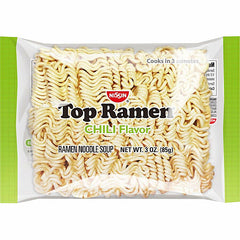 NISSIN FOODS Top Ramen Chili Flavor 3 oz Pack of 24