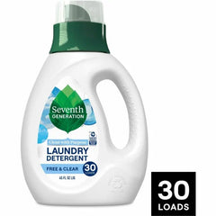 Seventh Generation Natural Laundry Detergent 45 fl oz (1.4 quart) - Hypoallergenic, Non-irritating, Bio-based, Kosher - White, Green, Blue - 1 Each (45066)