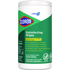 Clorox Disinfecting Wipes, 1-Ply, 7 x 8, Fresh Scent, White, 75 count
