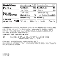 Cheryl's Chocolate Chip Cookie Box, 1.5 oz., 35-count