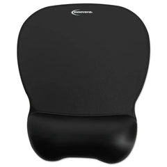 Innovera Gel Mouse Pad with Wrist Rest, 9.62 x 8.25, Black (IVR51450)