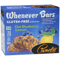 Pamelas Products Oat Blueberry Lemon Bar - 5 Count (Pack of 6)