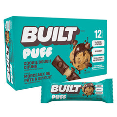 BUILT Bar Puff Protein Bars - Cookie Dough - 12 Count