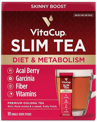 Diet Support, Oolong tea w/B Vitamins, Garcinia, Inulin & Acai, On-the-go Instant Sticks, 10 Ct