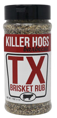 SeKiller Hogs BBQ TX Brisket Dry Rub, Championship Texas Barbecue asoning Blend for Smoking and Grilling, Use on Beef, Ribs, Steaks, or Turkey, 11 oz Shaker