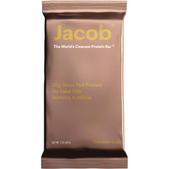 Jacob Bar Protein Bars Chocolate (9 Bars Total) - 20g Grass-Fed Protein No Seed Oils Nothing Artificial