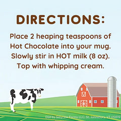 Sillycow Farms Hot Chocolate Mix Truffle Flavor | Vegan, Nut Free Certified Quality Cocoa Powder | Gluten-Free, Non-GMO & Dairy-Free | Reusable Packaging | 16.9 Oz Reusable Glass Bottle - Pack of 1