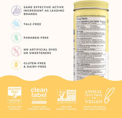 Wonderbelly Antacid, Effective Heartburn and Instant Acid Indigestion Relief, Extra Strength Chewable Tablets, 1000 mg Calcium Carbonate, No Talc or Dye, Lemon Sorbet, 60 Count