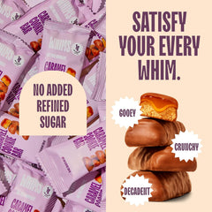 Whims Oat Milk Chocolate Caramel Cookie Bar – Clean Ingredients, Naturally Sweetened with Monk Fruit, No Sugar Alcohols – 1 Bag