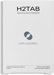 H2Tab Molecular Hydrogen Water Drinking Tablets, 30 Count | 12 PPM, Supports Muscle Recovery & Metabolism, Cellular, Brain & Gut Health, H2 Antioxidant, Magnesium-Based