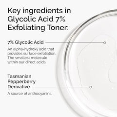 The Ordinary Glycolic Acid 7% Exfoliating Toner, Brightening and Smoothing Daily Toner for More Even-Looking Skin Tone