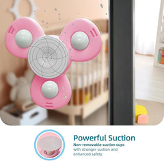 ALASOU 3PCS Suction Cup Spinner Toys for 1 2 Year Old Boy Girl Birthday Gift|Spinning Top Baby Bath Toy for Kids Ages 1-3|Sensory Airplane Travel Toy Easter Basket Stuffers for Toddlers Infant