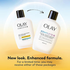 Olay Complete+ Face Moisturizer with Sunscreen SPF 40,For Sensitive Skin,Broad Spectrum Sun Protection,Fragrence-Free-No White Cast on All Tones,Nourishes Moisture Barrier-Ceramides,6 Oz,(Pack of 2)