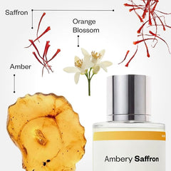 Dossier - Ambery Saffron - Eau de Parfum - Inspired by Baccarat Rouge 540 - Long-Lasting Fragrance - Unisex - 1.7 fl oz (50ml)