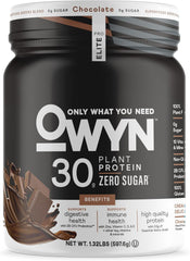 Owyn Only What You Need Pro Elite High Protein Powder Chocolate,12 Servings (1.32 LB) (Pack of 2)