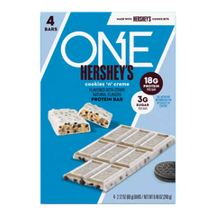 ONE HERSHEY'S Cookies ‘N’ Creme Flavored Protein Bar