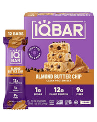 IQBAR Clean Protein Bars, Pack of 12