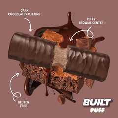 BUILT Bar Puff Protein Bars - Brownie Batter 12 Count