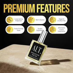 ALT. FRAGRANCES Executive No. 26 - Inspired by Avntus, Perfume for Men, Extrait de Parfum, Long Lasting Woody Fruity Perfume for Men with Bergamot, Pineapple & Oakmoss, 60ml
