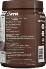 OWYN Only What You Need Plant-Based Protein Powder, Dark Chocolate, 1.17 lbs