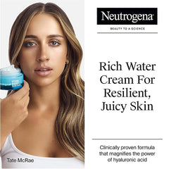 Neutrogena Hydro Boost Hydrating Water Cream Face Moisturizer for Sensitive Skin plus Hydrating Gel Cleanser Alcohol and Fragrance Free Hyaluronic Acid Daily Hydration Routine, 7.8 fl oz