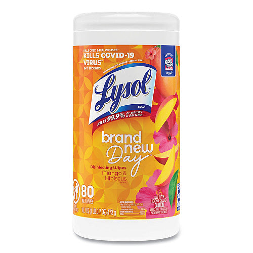 Lysol® Disinfecting Wipes, Mango & Hibiscus, 80 Wipes