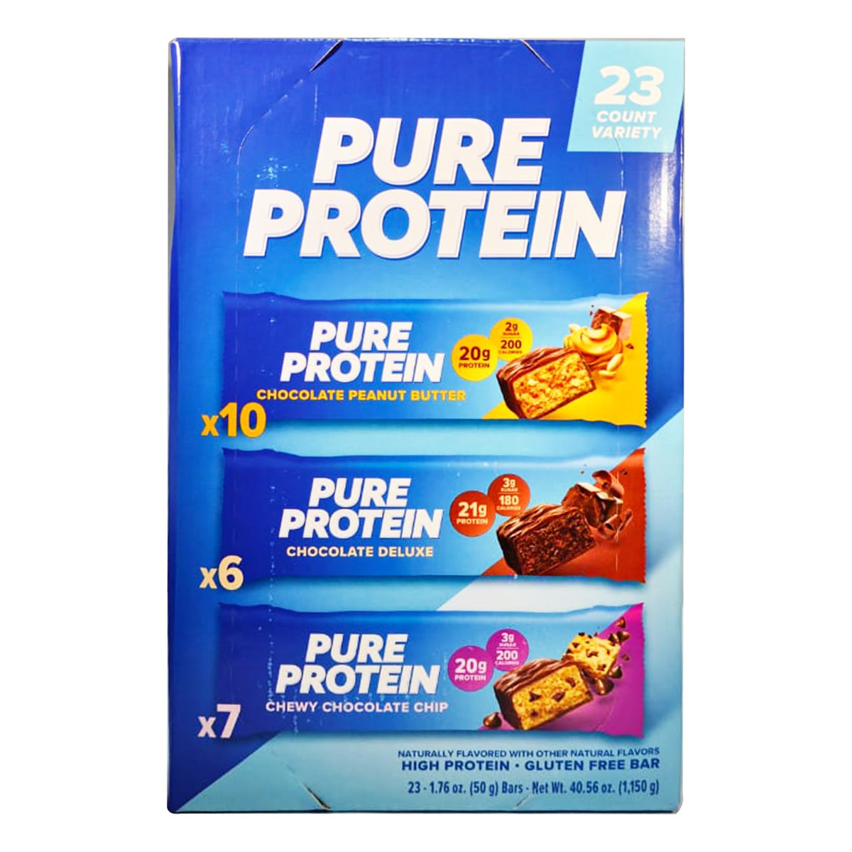 Pure Protein Bars Variety Pack 1.76 oz 23-ct