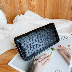 Ladies Leopard Print Zipper Wallet