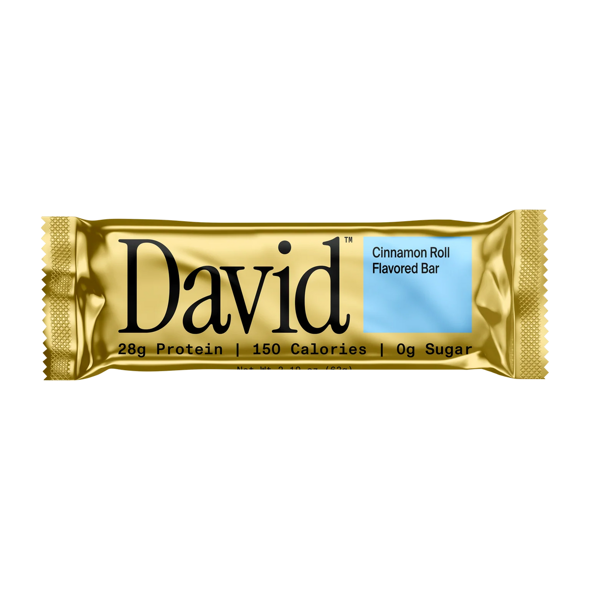 David Protein Bar, Cinnamon Roll, Pack of 4