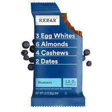 RXBAR Protein Bars, Blueberry, 22oz Box (5 Count)