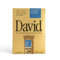 David High Protein Bars, Chocolate Chip Cookie Dough | 4 count