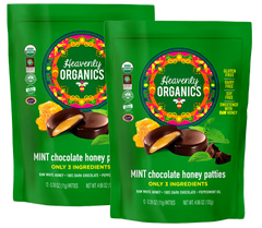 Heavenly Organics Mint Chocolate Honey Patties (3 Bags)
