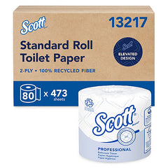 Scott® Pro Standard Toilet Paper, 2-Ply, White, 473 Sheets, 80 Rolls