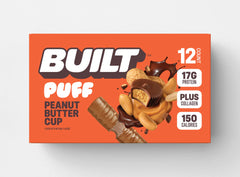 BUILT Protein Snack Bar Puff, Peanut Butter Cup - 12 count