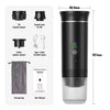 Wireless Electric Portable Espresso Coffee Machine for Car & Home Camping Coffee Maker 3-in-1 Capsule Powder Travel Coffee Maker