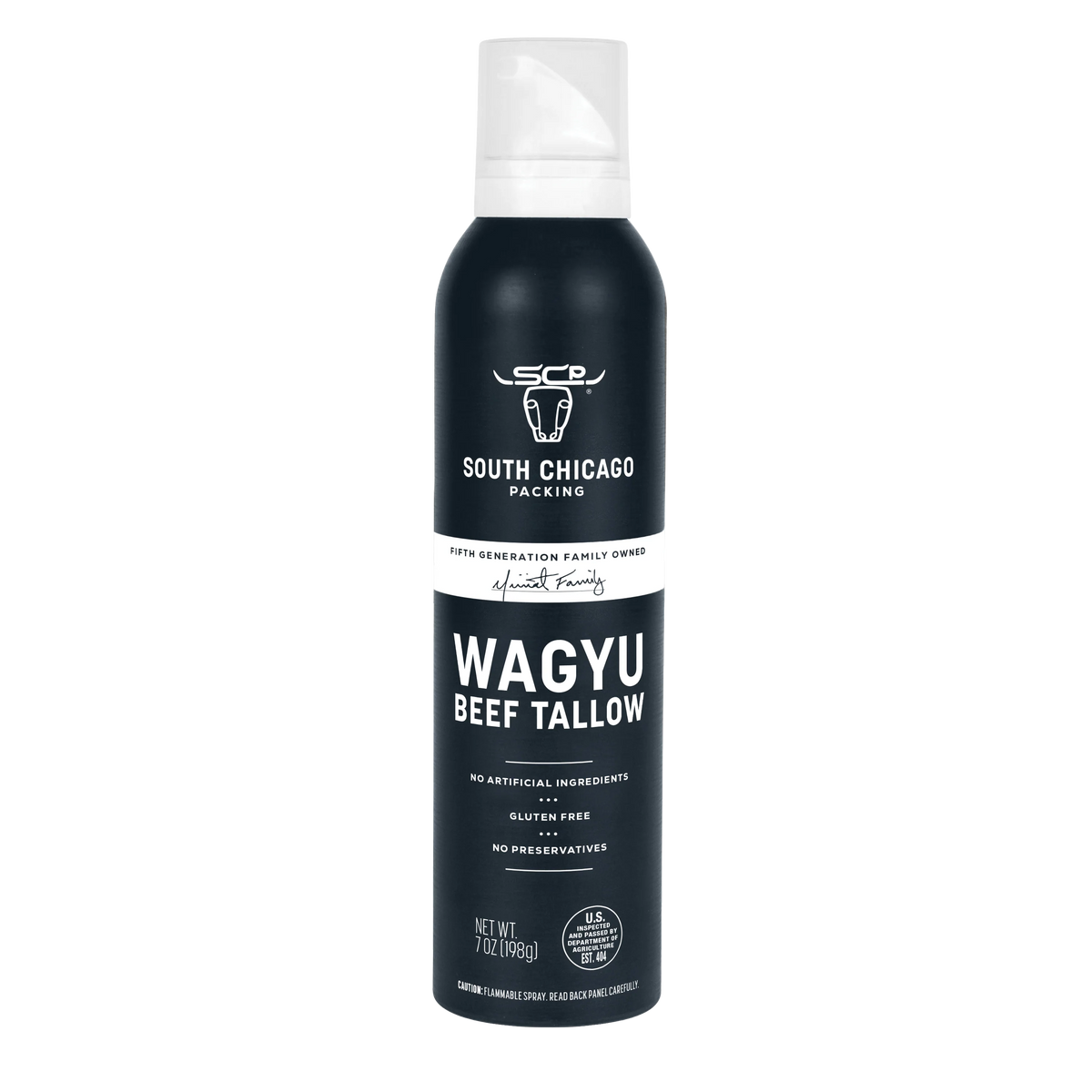 South Chicago Packing Wagyu Beef Tallow Spray, 7 Fl Oz – Umami-Rich Nonstick Cooking Oil for Sautéing, Grilling & Stir-Frying