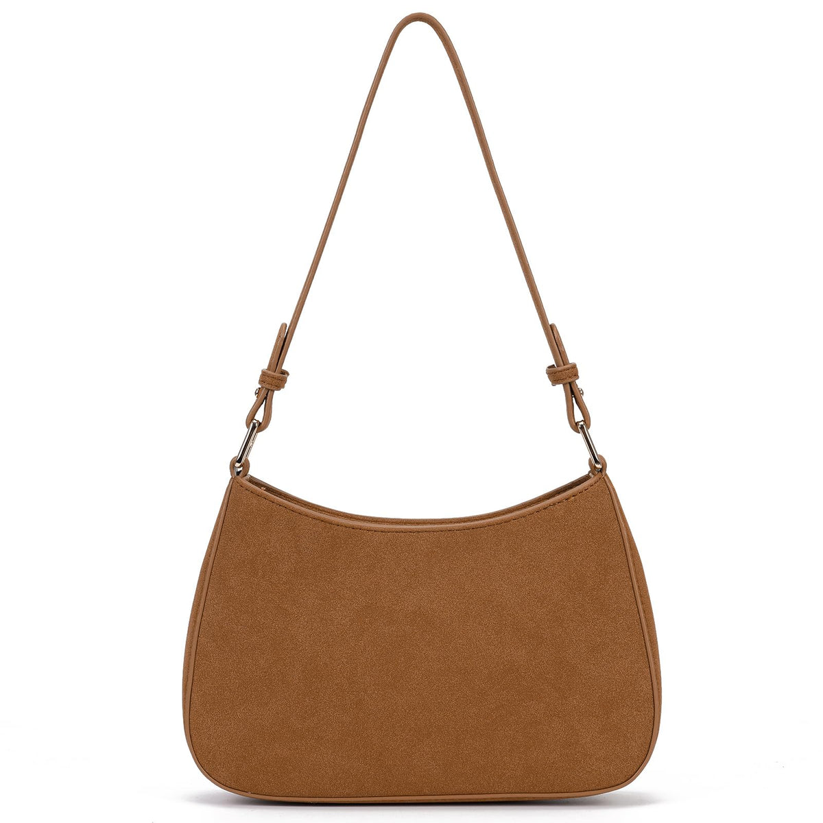 GETERUUV Shoulder Bags for Women Suede Handbag Purse Crossbody Fall Bag Retro Suede Shoulder Bag Brown Suede Satchel Bag